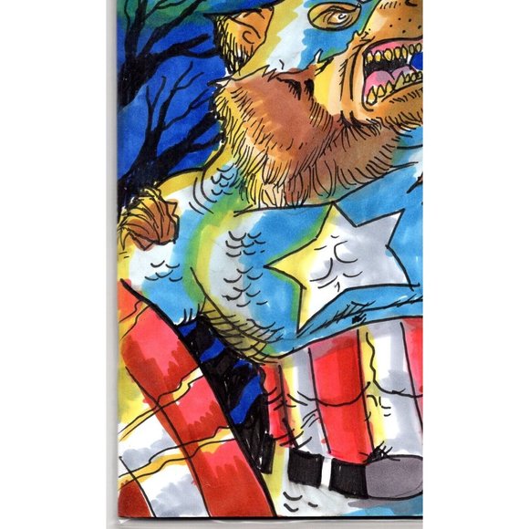 ONE-OF-A-KIND HAND-DRAWN, INKED AND COLORED SKETCHCOVER COMIC by Dan Nokes WERE - Picture 4 of 5